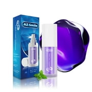 AZSmile V34 Purple Colour Corrector Serum PAP Teeth Whitening Color corrector Toothpaste Kit 30ML