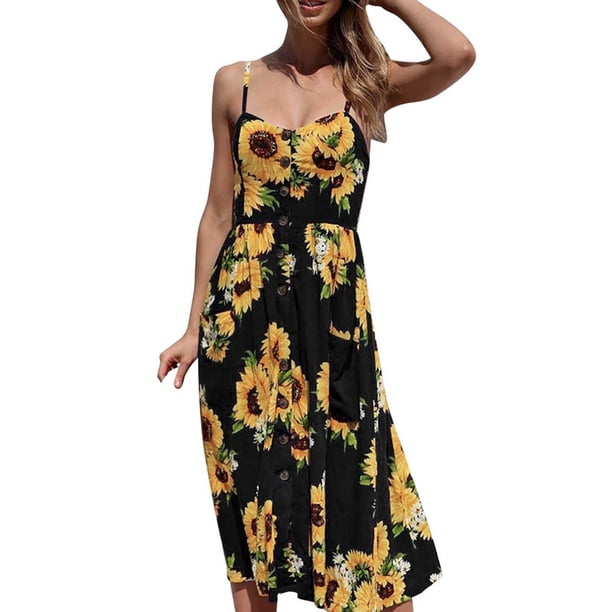 Mini vestido de princesa con botones estampados y hombros descubiertos para mujer Fridja hj1321