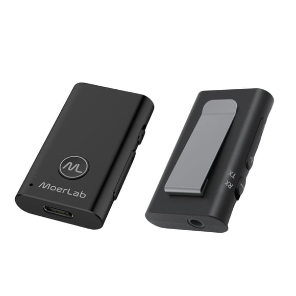 Transceptor de audio MoerDuo Adaptador inalámbrico 2 en 1 Auracast