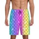 thumbnail image 1 of Fotbe Rainbow Scales2 Pantalones Cortos de Pijama para Hombre, Ropa de Dormir, Pantalones de Pijama Cortos para Hombre-XX-Large, 1 of 6