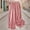 #17Pink, variant on Women's Spring Summer Plus Size Wide Leg High Elastic Waist Flowy Culottes Casual Fashion -Linen Embroidered Loose 9 10 Flare Pants
