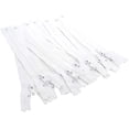 thumbnail image 1 of #3 Skirt & Dress White YKK Coil Closed Bottom Zippers for Sewing Craft & Apparel - Made in The United States (12 Zippers Per Pack) (90" Inches), 1 of 3