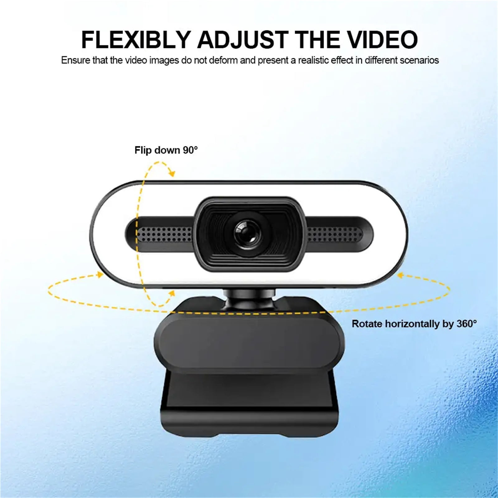 Full HD 1080P 2K 4K Webcam with Microphone PC Laptop Auto  Webcam Live Streaming Flexible Live Broadcast and Light Webcams
