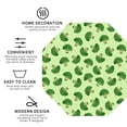thumbnail image 3 of Yiaed Broccoli Vegetables Print Leather Coasters for Drinks - Cup Coasters Coffee Table Kitchen Table Bar, Home & Office Gifts Handmade Drink Coasters-Octagon, 3 of 6