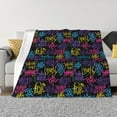 thumbnail image 1 of Fotbe Graffiti Art Manta de Franela con Estampado, Manta Ultrasuave para Cama, Sofá, Auto, Hipoalergénica y Antibolitas-80"x60", 1 of 6