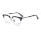 thumbnail image 2 of Montura de gafas de titanio puro para mujer con marco de línea de cejas con caja de personalidad, montura de gafas para miopía con luz azul anti-luz para hombre, 2 of 5