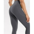 thumbnail image 6 of NANAHuang Women's Workout Leggings with Pockets High Waist Pants 28" Tummy Control Athletic Tights Full Length, 6 of 7