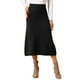 thumbnail image 1 of Falda de Suéter A-Line para Mujer INSPIRE CHIC, Cintura Alta Elástica, Tejido de Punto Elástico, Outfits de Otoño Invierno, Color Negro, 1 of 6