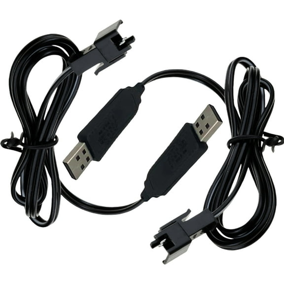 USB Charger Cable for 3.7V Lithiums Battery Charger SM2.0-2P Forward for Car