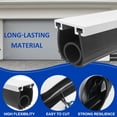 thumbnail image 2 of 20Ft Garage Door Seals Bottom Rubber Weather Stripping Kit Seal Strip Replacement strip black, 2 of 5