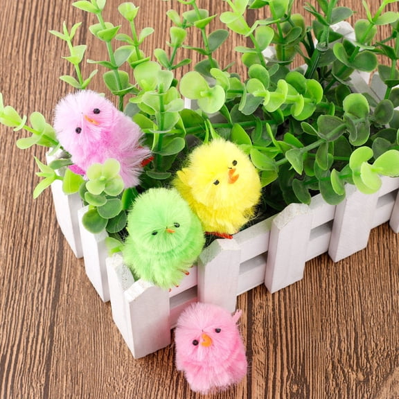 Rhewides 36-Piece Colorful Plush Chicken Chicks Toys for Kids, Easter Basket Fillers, Party Favors, and Decorations