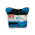 thumbnail image 3 of Wrangler Boys' Essentials Cool Comfort Crew Socks, Assorted Cushioned Socks for Kids, Large, 6-Pack, 3 of 12