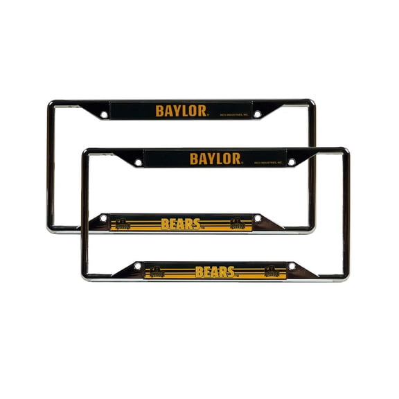 Baylor Bears Chrome EZ View License Plate Frame - Set of 2 Frames