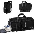 thumbnail image 1 of Sac à Dos 2 en 1 pour Gym, Sac de Sport avec Compartiment à Chaussures, Sac de Week-End avec Poche Humide, 1 of 4