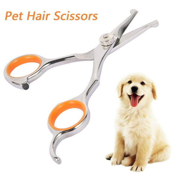 Keyohome Professional Pet Grooming Scissors with Round Tip Stainless Steel Dog Eye Cutter for Dogs and Cats, Professional Grooming Tool