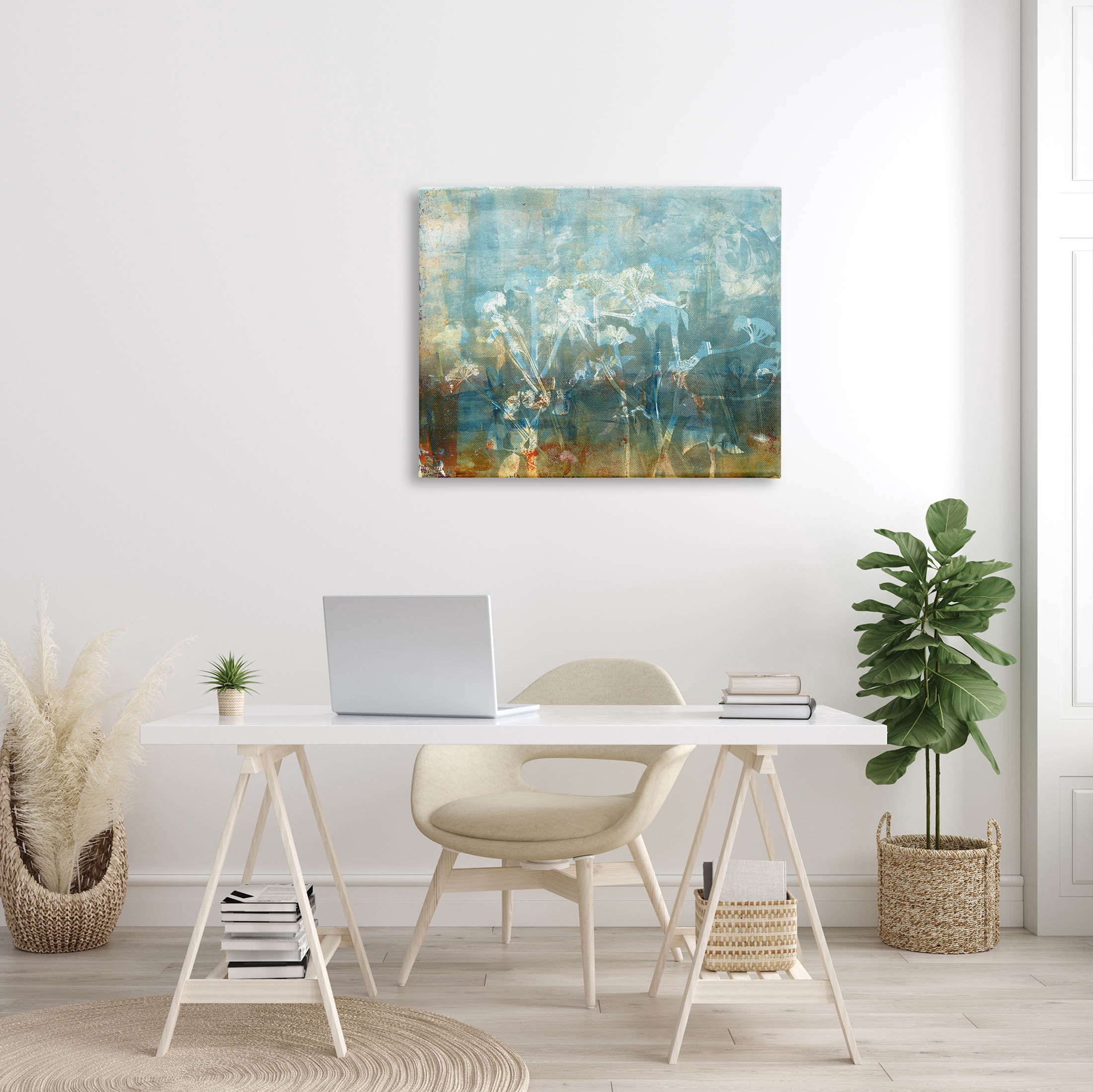 Stupell Industries Distressed Botanical Overlay Collage Graphic Art Gallery Wrapped Canvas Print Wall Art, Design by Liz St. Andre
