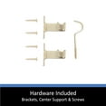 thumbnail image 5 of Mainstays 48-84" Adjustable Round Sash Curtain Rod, 7/16" Diameter, White Finish, 5 of 5