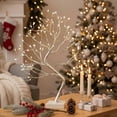 thumbnail image 4 of Árbol de Navidad artificial EAMBRITE, 17 pulgadas, plata, 108 LED, 8 modos, 4 of 8
