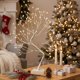 thumbnail image 4 of Árbol de Navidad artificial EAMBRITE, 17 pulgadas, plata, 108 LED, 8 modos, 4 of 8
