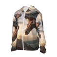 thumbnail image 3 of Goofa Friendship Dragon Printed Women's UPF 50+ Sun Protection Hoodie Jacket Lightweight Long Sleeve Sun Shirt for Women with Pocket Hiking Outdoor-, 3 of 9