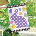 thumbnail image 4 of Briarwood Lane Checkered Spring Bunny House Flag, 4 of 4