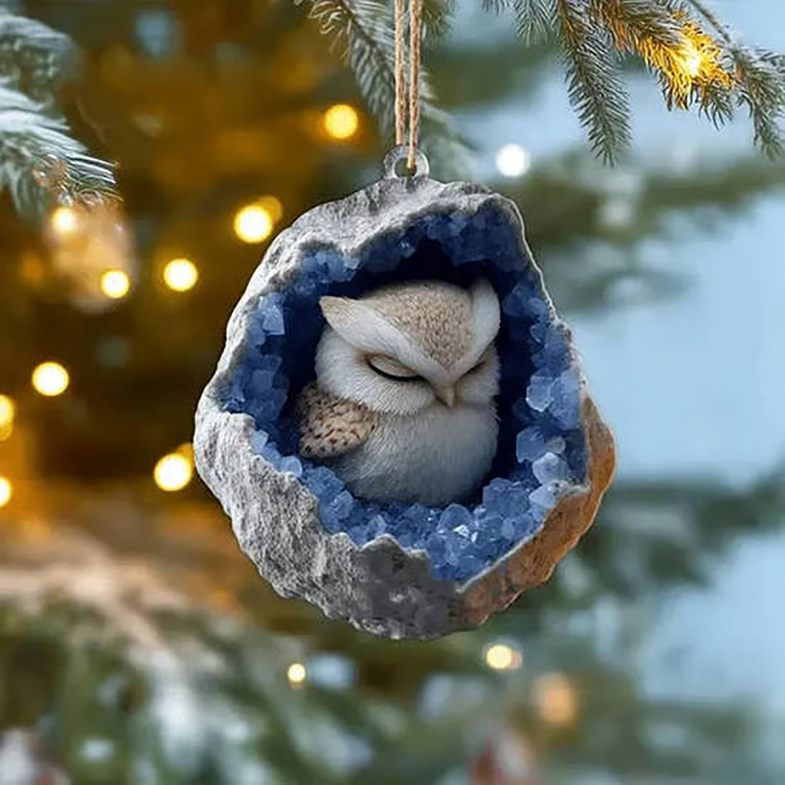 ToyKingdee Geode Forest Animal Advent Calendar 2025,24Days Christmas Holiday Countdown Calendar Gift Box,2D Acrylic Crystal Themed Animals Hanging Decorations