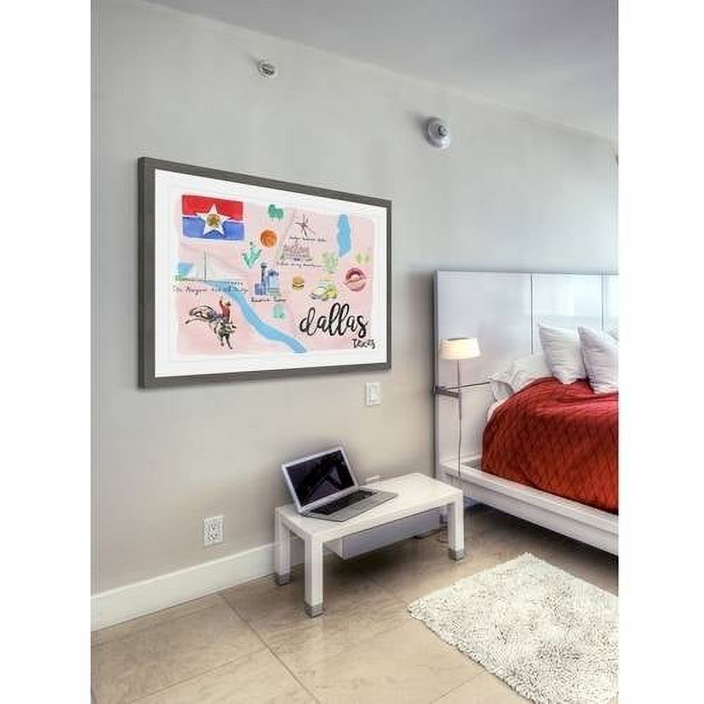 "Lively Dallas" Framed Painting Print