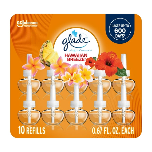 Air Freshener Refill Glade PlugIns Hawaiian Breeze 200mLx10