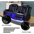 thumbnail image 6 of Reliancer Power Recliner Sofa Set, Leather Sofas Loveseat Chair for Living Room/House/Office, 6 of 6