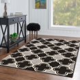 thumbnail image 3 of Claremont Quatrefoil Black/Grey Rug, Multiple Sizes, 3 of 5