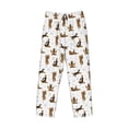 thumbnail image 6 of Uemuo German Shepherd Dog Pattern Men's Wide Leg Palazzo Lounge Pants with Pockets Light Weight Loose Comfy Casual Pajama Pants-X-Large, 6 of 9