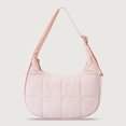 thumbnail image 3 of HUISZJ Puffer Crescent Bag, Quilted Shoulder Bag with Zipper, Adjustable Strap Underarm Shoulder Bag for Work Travel, 3 of 9