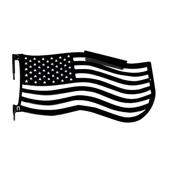 Steinjäger Doors Wrangler JK 2007-2018 Trail, American Flag Design Front Black