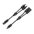 thumbnail image 1 of TFixol Branch Solar Connectors Parallel Cable Adapter 2-Way Solar Cable Connector Self-locking IP67 Waterproof PV Panel Male Female Extension Connector 12AWG, 1 of 7