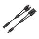 thumbnail image 1 of Conector Conectores solares de rama Y Adaptador de cable paralelo Conector de cable solar de 4 vías Autoblocante IP67 Panel fotovoltaico a prueba de agua Conector de extensión hembra 12AWG, 1 of 8