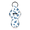 Navy, variant on Shell Yeah Lip Balm Holder