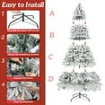 thumbnail image 6 of Firstness 9ft Pre-Lit Artificial Christmas Tree with 900 LED Lights,Snow Flocked Xmas Tree, 6 of 11