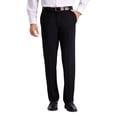 thumbnail image 1 of Pantalón de vestir J.M. Haggar, piel de tiburón, cintura superflexible, negro para hombre, 1 of 7