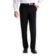 thumbnail image 1 of Pantalón de vestir J.M. Haggar, piel de tiburón, cintura superflexible, negro para hombre, 1 of 7