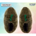 thumbnail image 3 of Silver Lilly Dinosaur Slippers - Plush T-Rex Slippers Novelty Animal House Shoe (Green, Small), 3 of 6