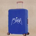 thumbnail image 1 of Housse de Valise Résistante aux Rayures Épaissie Accessoires de Voyage s'Applique aux Valises de 18-32 Pouces Blanc Impression Photo Valise de Protection 8blanc Image004 m (22-25 Pouces), 1 of 6