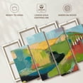 thumbnail image 6 of Elephant Stock Headlands Wall Art - Horizontal Multi Panel Canvas - Living Room Wall Decor - Abstract Multi Panel - Gray And Brown Decor By Jan Weiss - 36" x 22", 6 of 8