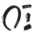 thumbnail image 3 of Unique Bargains 1 Pc Elegant Faux Pearls Headbands for Women Black, 3 of 6