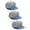 3 Pk - Gray/Royal, Gray/Royal, Gray/Royal, variant on D&I. Plain Adjustable Snapback Hats Caps Flat Bill Visor - Navy Red