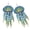 Blue and green, variant on Artistic Bohemian Tassels Earrings Jellyfish Shape Handmade Beads Earrings Festival Ear Accessories for a Trendy Look