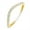 Band-Yellow Gold, variant on Newshe Curved Wedding Bands for Women Stacking Sterling Silver Eternity Rings Cz Wishbone Size 7
