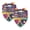 Multi-colored 3, variant on PhooArto Cute Animal Sloth Forest Dog Bandanas, 2 Pack Soft Washable Pet Scarf Triangle for Large Dogs Puppies and Cats