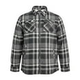 thumbnail image 2 of 1826 Men's Sherpa-Lined Flannel Shackets- Warm Zip-Up Layer for Cold Weather - Classic Fleece Plaid Pattern - Perfect for Hiking, Camping, & Everyday Winter Wear, 2 of 2