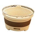 thumbnail image 2 of Colaxi Ceramic Charcoal Tea Brewing Stove Versatile with Stainless Steel Mesh Grill Size M, 2 of 8