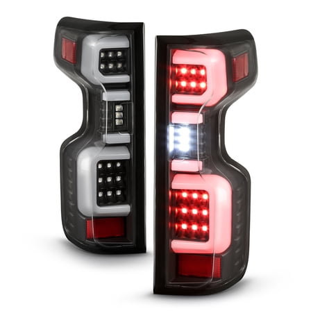 2019-2023 Chevy Silverado 1500 [LED Model] Black Full LED Tail Lights Lamps Pair